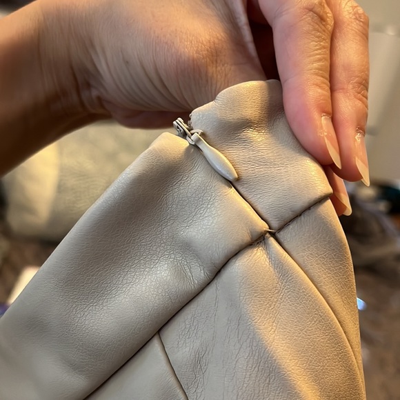 Faux Leather Pleated Skirt - Picture 4 of 5